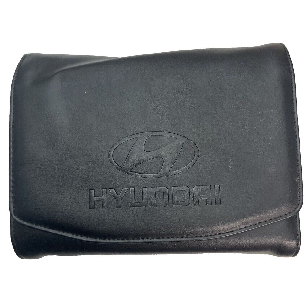 Owners Manual Hyundai 2016 Santa Fe Sport OEM Leather Case Paperwork Storage Car